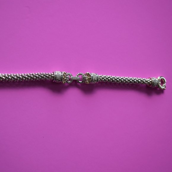 Silver & Gold Diamond Bracelet